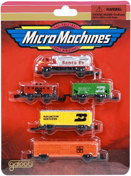 5-Piece Train Model Set with Connectable Cars